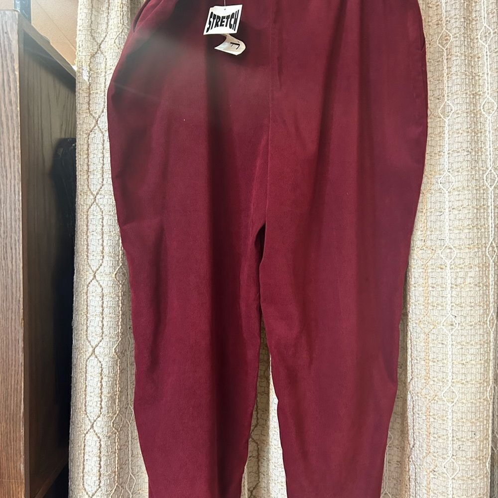 GRAFF Ladies 20W wine color pants new - Picture 3 of 3